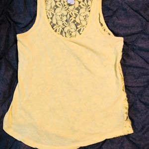 Express lace back tank top